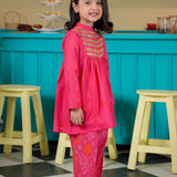 Embroidered Kameez With Shalwar & Seperate Sleeves (DGKS-201)