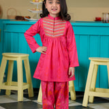Embroidered Kameez With Shalwar & Seperate Sleeves (DGKS-201)