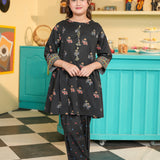 Printed Frock With Farshi Shalwar (DGKS-208)