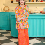 Printed Kameez And Trousers (DGKSB-78)