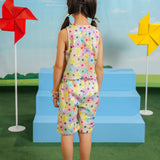 Printed Blouse With Shorts (DGWS-17)