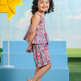 Printed Blouse With Shorts (DGWS-18)