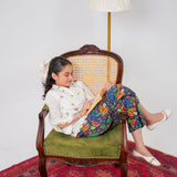 Embroidered Top With Printed Skirt (DGWS-28)
