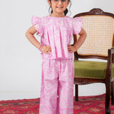 Printed West Set Top & Trousers (DGWS2-03)