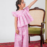 Printed West Set Top & Trousers (DGWS2-03)