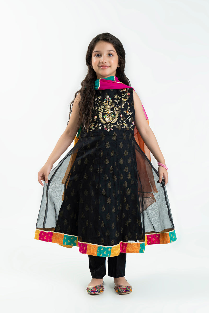 Embellished Kameez, Trousers & Dupatta (GPW-S992)