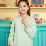 Embroidered Shirt With Gharara And Organza Embroidered Dupatta. (EFW-06)