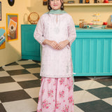 Embroidered Shirt With Printed Gharara And Dupatta. (EFW-10)