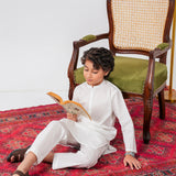 Embroidered Kurta With Plain Bottom (FBKS2-04)