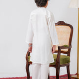 Embroidered Kurta With Plain Bottom (FBKS2-04)