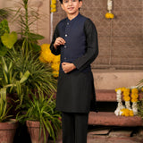 Kurta, Waistcoat & Trousers (FBSKW-888)
