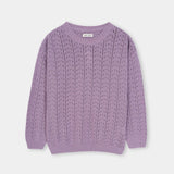 Girls Crocheted Sweater With Bow (GMMS-220)