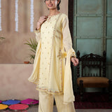 Embellished Kameez, Trousers & Dupatta (GPW-1089)