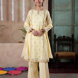 Embellished Kameez, Trousers & Dupatta (GPW-1089)