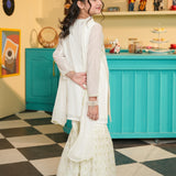 Embellished Kameez & Gharara With Dupatta (GPW-1154)