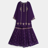 Embellished Kameez, Gharara with dupatta (GPW-1172)