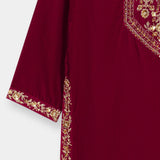 Embellished Velvet Kameez & Lose Trousers With Dupatta (GPW-S1199)
