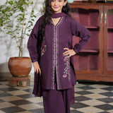 Embroidered Kameez With Trousers And Dupatta (GSK-593)
