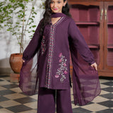 Embroidered Kameez With Trousers And Dupatta (GSK-593)