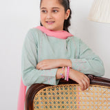 Embroidered Kameez & Trousers With Dupatta (GSK-608)