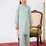 Embroidered Kameez & Trousers With Dupatta (GSK-608)