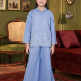 Hand Embroidered Kameez With Bootcut Trousers (GSKH-58)