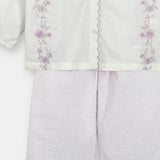 Embroidered Top With Pants (GVP-044)