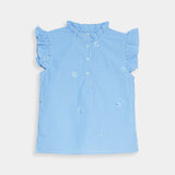 Sequenced Blouse With Embroidered Trousers (GVP-55)