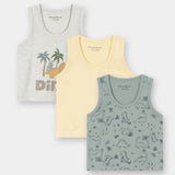 Graphic Front Open Vests (Pack Of 2) (IBV-15)