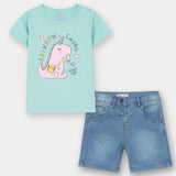 T-Shirt & Denim Shorts (IDSS-056)