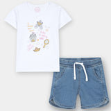 T-Shirt & Denim Shorts (IDSS-057)