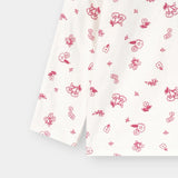 Embroidered Corduroy Frock & T-Shirt (IF-453)