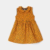 Printed Corduroy Frock & Shrug (IF-454)