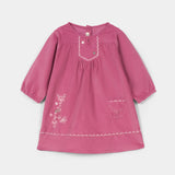 Embroidered Corduroy Frock & T-Shirt (IF-455)