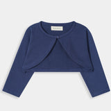 Embroidered Corduroy Frock & Shrug (IF-459)