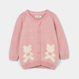 Infant Girls Cabled Sweater With Hand Embroidery (IGMMS-048)