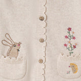 Infant Girls Cardigan Sweater With Multihead Embroidery (IGMMS-050)