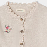 Infant Girls Cardigan Sweater With Multihead Embroidery (IGMMS-050)
