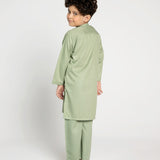 Green Kurta Set (MSKZB-025)
