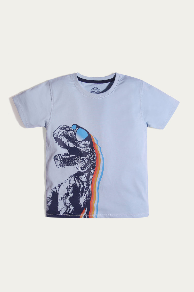 Short Sleeve Checkered Shirt with Graphic t-shirt and Shorts (SST-135)