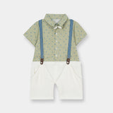Romper With Suspender And Bow (IPS-051)