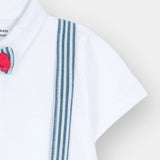 Romper With Suspender And Bow (IPS-052)