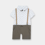 Romper With Suspender And Bow (IPS-053)