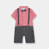 Romper With Suspender And Bow (IPS-055)