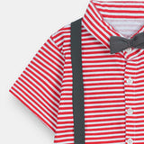 Romper With Suspender And Bow (IPS-055)