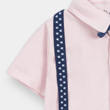 Romper With Suspender And Bow (IPS-057)