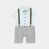 Romper With Suspender And Bow (IPS-058)