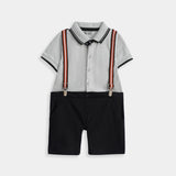 Romper With Suspender And Bow (IPS-059)