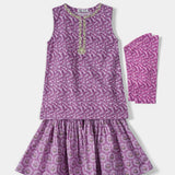 Kameez & Gharara With Separate Sleeves (ISK-237)