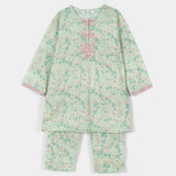 Embroidered Kameez & Trousers (ISK-292)